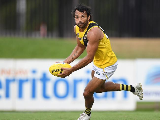 Shaun Wilson was a key goalkicker for Nightcliff this season. Picture: Felicity Elliott/AFLNT Media.