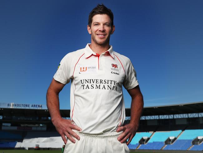 Cricketer Tim Paine is one of the hosts of SEN Tassie. Picture: Nikki Davis-Jones