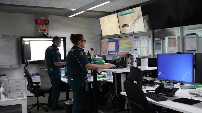 The clinical hub at QAS headquarters in Kedron. Picture: Zak Simmonds