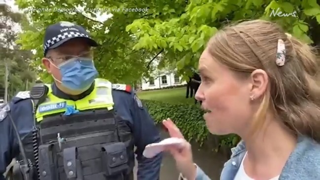 Protesters arrested at Treasury Gardens