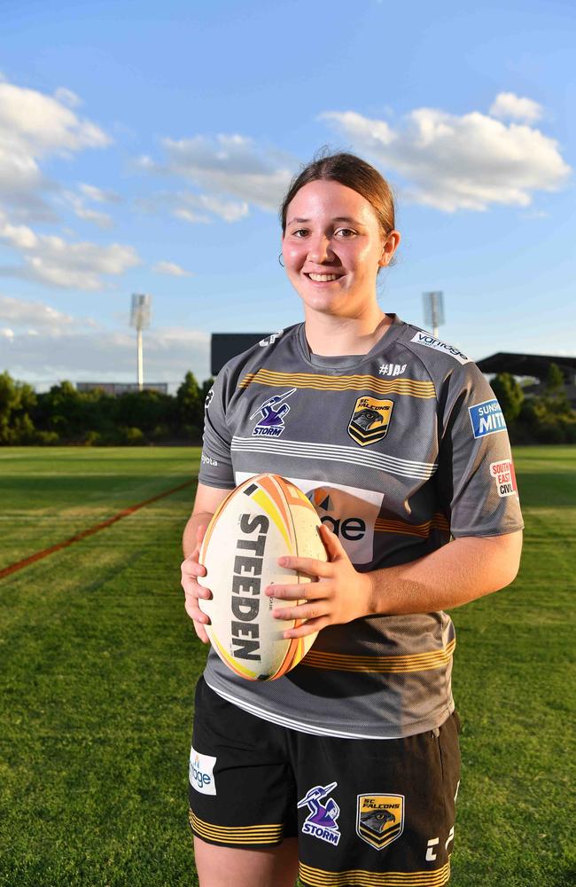 Sunshine Coast Falcons under-19s girls. Grace Giampino. Picture: Patrick Woods.