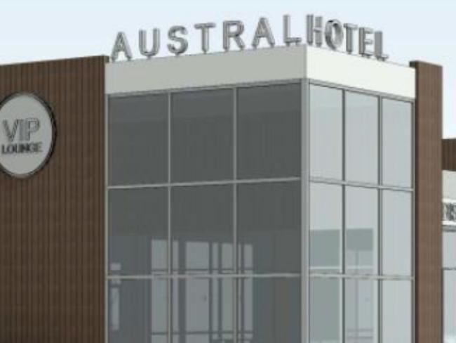 Artist impressions of proposed Austral Pub on Bringelly Rd, Austral in southwest Sydney.