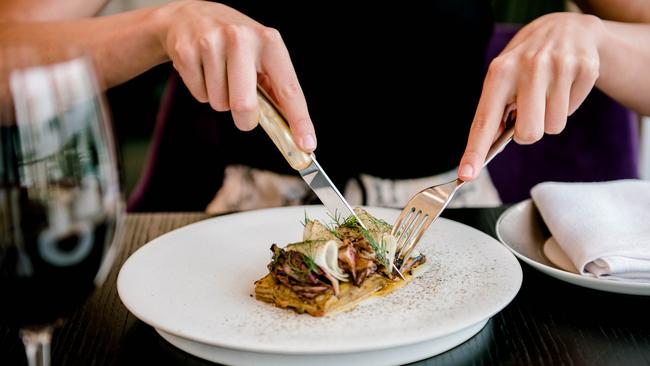 Eggplant pave from the autumn menu at Nineteen, at the Star.