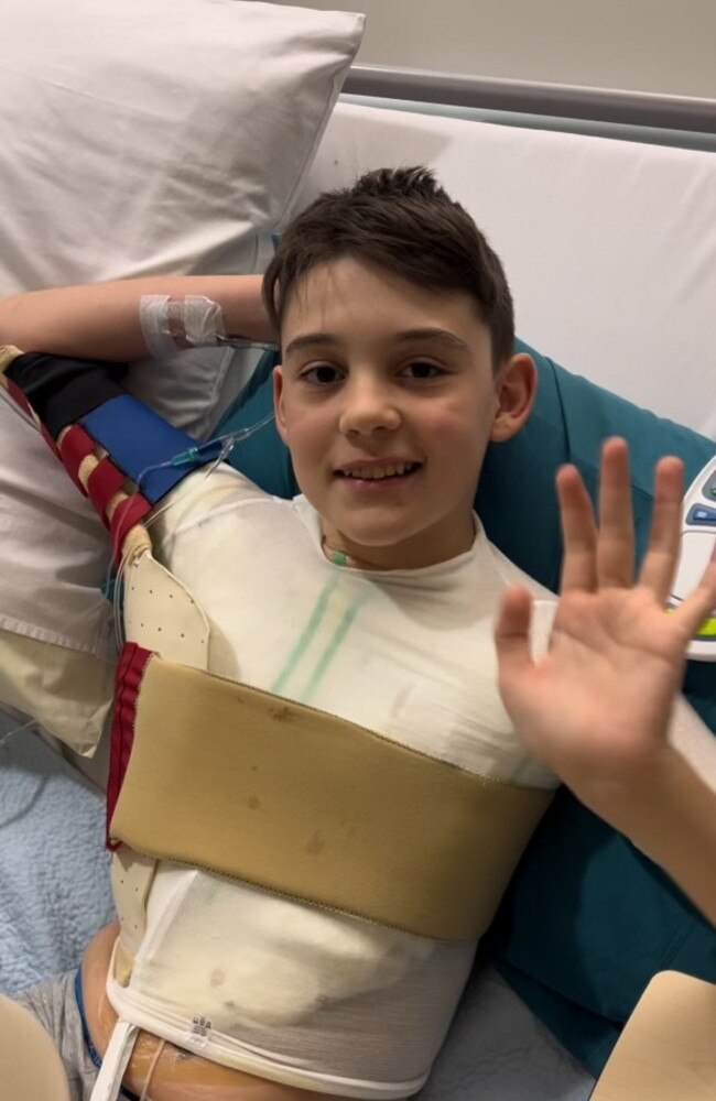 Levi has had seven surgeries with more likely to come Picture: Supplied