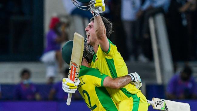 World Cup here Mitch Marsh was named T20 player of the year (Photo by Aamir QURESHI / AFP)