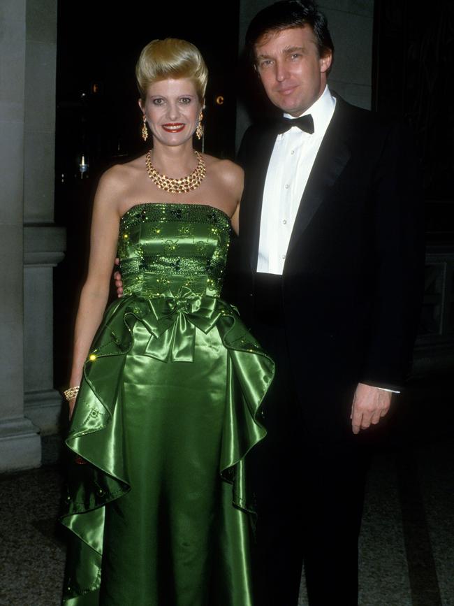 Ivana and Donald Trump circa 1987 in New York City. Picture: Getty Images