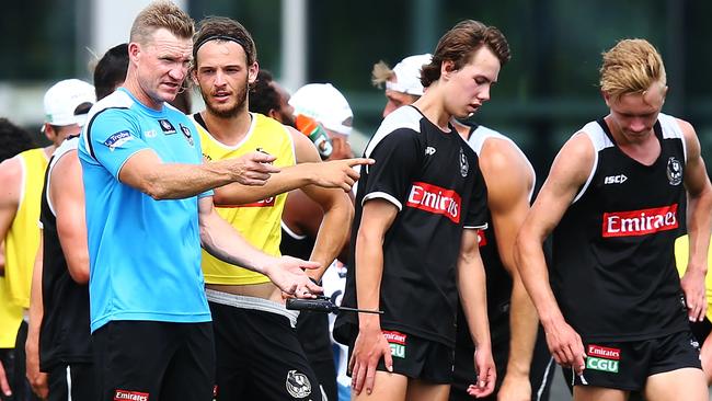 Nathan Buckley was re-signed on a two-year deal against the odds at the end of last season. Was it justified? Picture: Getty