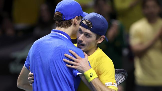 Alex de Minaur is yet to record a win against Jannik Sinner. (Photo by Clive Brunskill/Getty Images for ITF)