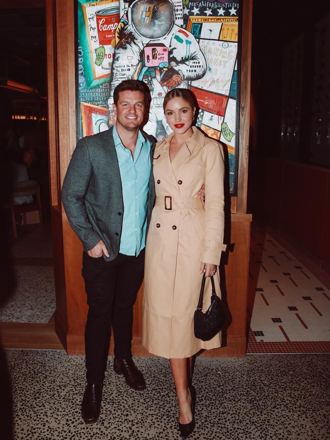 Justin Mckeone &amp; Olivia Molly Rogers at Ovolo South Yarra Launch Party.