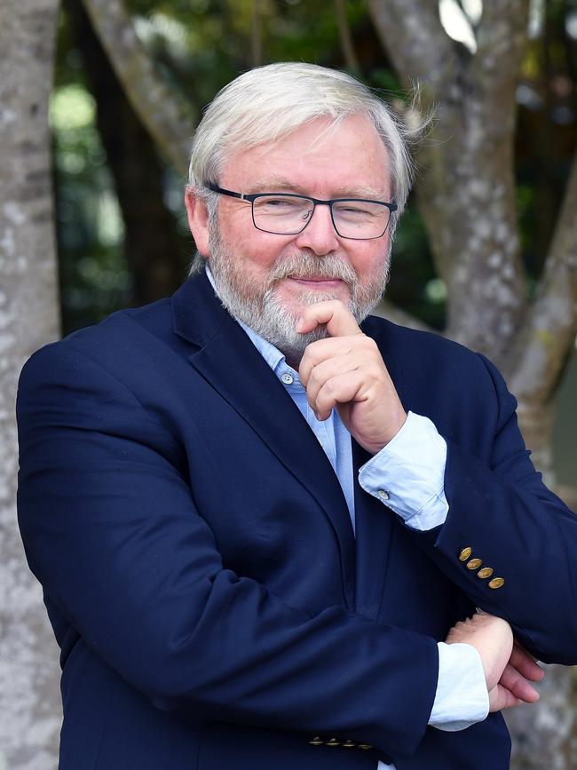 Kevin Rudd in Nambour. Picture: Patrick Woods.