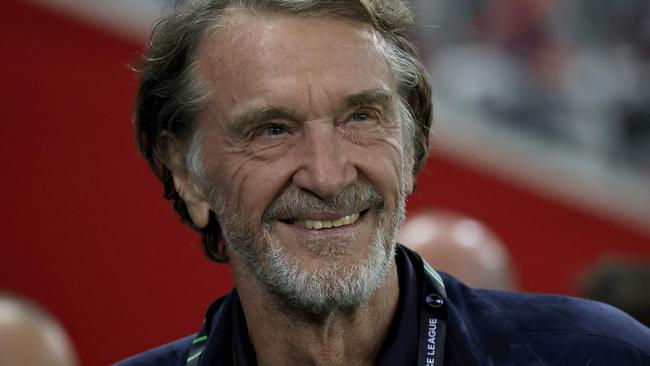 (FILES) British INEOS Group chairman Jim Ratcliffe looks on ahead of the UEFA Europa Conference League second-leg quarter final football match between Nice (OGCN) and FC Basel at the Allianz Riviera in Nice, on April 20, 2023. INEOS chairman Jim Ratcliffe has agreed a deal to buy 25 percent of Manchester United for about Â£1.25 billion ($1.6 billion) and will take control of the Premier League club's football operations, it was announced on Decmber 24, 2023. The British billionaire, 71, will also provide $300 million for future investment into the club's Old Trafford stadium. (Photo by Valery HACHE / AFP)