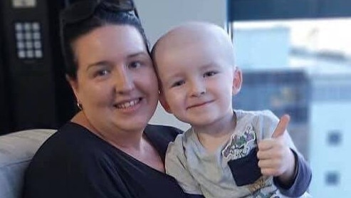 Nate with his mother Katie Moule before his surgery on Wednesday, 19 February. Picture: NATE'S MATES