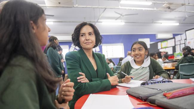 Education Minister Prue Car visits Girraween Public School. Photo Jeremy Piper