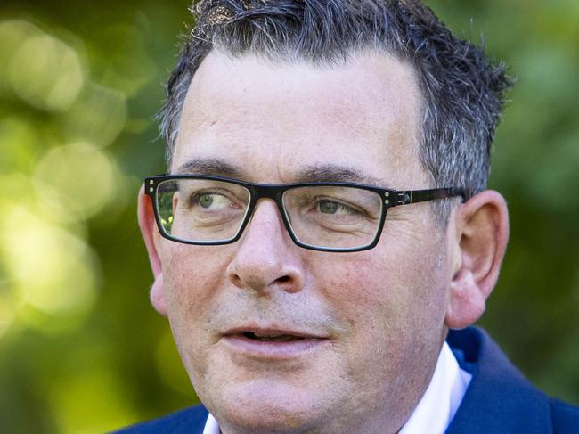 MELBOURNE, AUSTRALIA - NewsWire Photos February 17, 2022: Victorian Premier Daniel Andrews speaks to media during a press conference at Parliament. Picture: NCA NewsWire / Aaron Francis