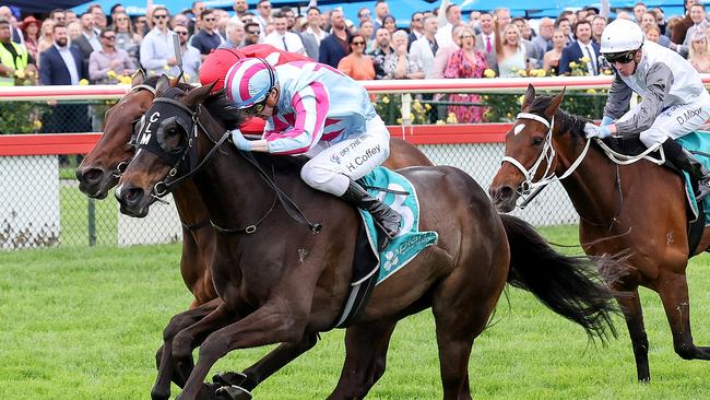 High Emocean fends off Port Phillip to win the Bendigo Cup. Picture: Racing Photos via Getty Images