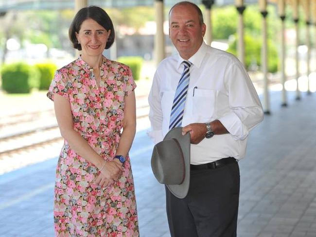 Gladys Berejiklian with disgraced MP Daryl Maguire in December, 2021.