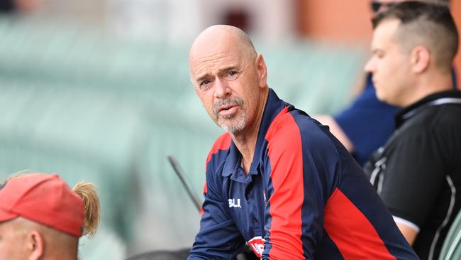 Jamie Siddons, coach of the Redbacks during a Sheffield Shield match at Adelaide Oval last month. Picture: AAP Image/David Mariuz