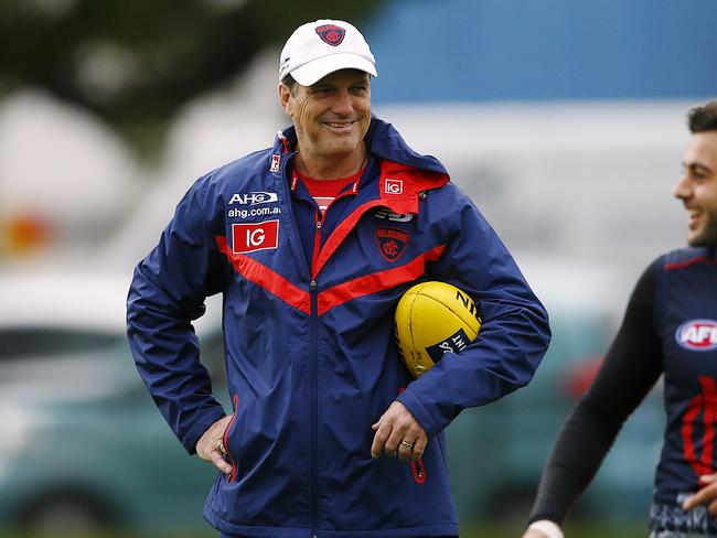 Melbourne training at Gosch's Paddock. Paul Roos Picture:Wayne Ludbey