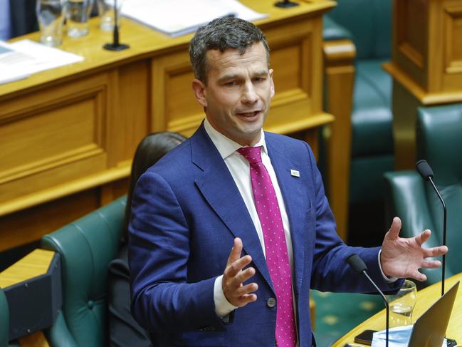 WELLINGTON, NEW ZEALAND - MAY 19: ACT Party leader David Seymour speaks during budget day 2022 at Parliament on May 19, 2022 in Wellington, New Zealand. Budget 2022 is the fourth budget handed down by New Zealand Deputy Prime Minister and Finance Minister Grant Robertson, which includes a $350 payment for 2.1 million people for the cost of living crisis, a $13.2b boost to health spending, an extension to half-price public transport and a fuel tax freeze. (Photo by Hagen Hopkins/Getty Images)