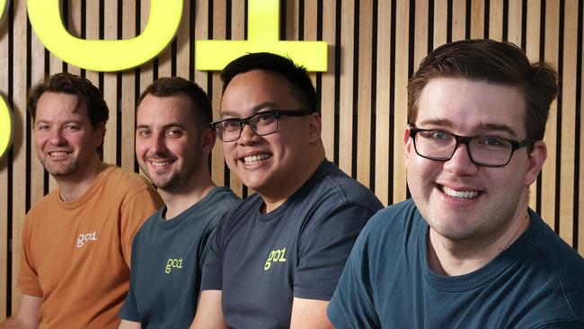 Go1 co-founders Chris Hood, Chris Eigeland, Vu Tran, and Andrew Barnes