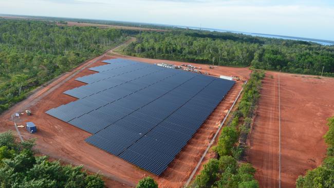 Rio Tinto will build another solar plant in Weipa similar to this existing one (pictured) to power both the bauxite mine and the Weipa township. Picture: Supplied