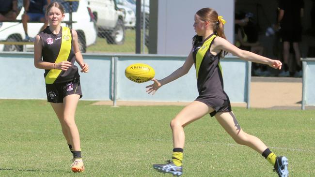 Hermit Park Tigers junior Aussie rules star Amaia Landy. Picture: John Zohn.