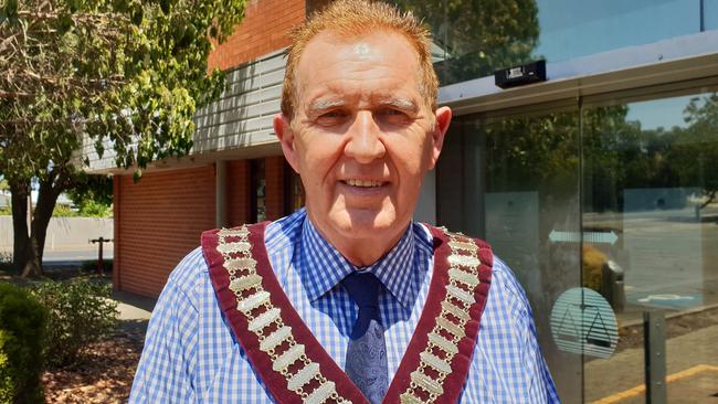 Tea Tree Gully mayor Kevin Knight with his mayoral chain.