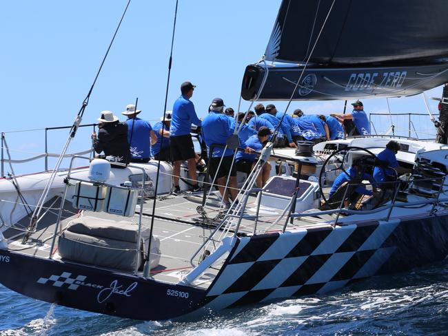 Black Jack competing in the Brisbane to Gladstone Yacht race.