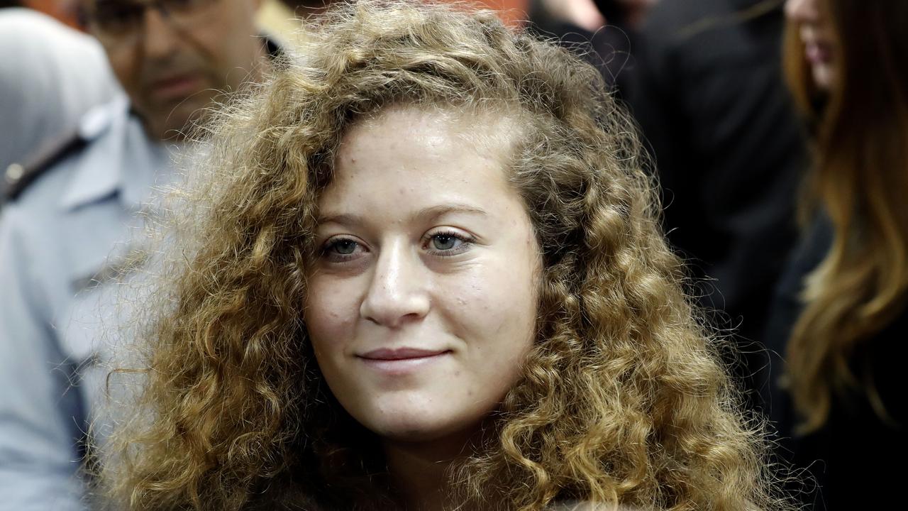 Palestinian activist and campaigner Ahed Tamimi rose to global prominence in 2017. Picture: AFP