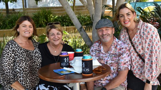 Anmaree Black, Vicki-Lyn Edgerton, Gerry Black and Meganne Van Hese at the Capricorn Food and Wine Festivalâ€™s Big Beer Festival, Rockhampton Riverside Precinct, March 19, 2022.