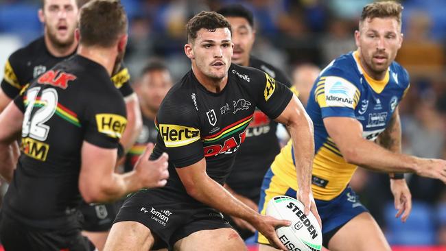 Nathan Cleary was dominant against the Eels. Picture: Chris Hyde/Getty Images