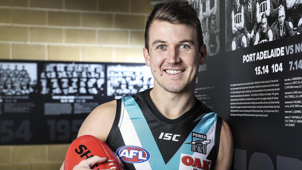 02/07/18 - AFL - Port Adelaide Jack Trengove at the club. Picture Sarah Reed