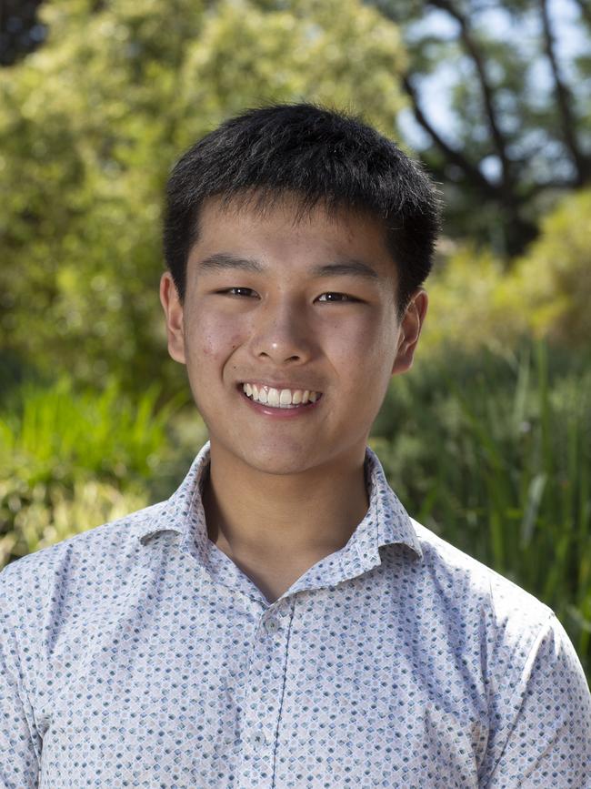 Caleb Tang, Prince Alfred College. Picture Brett Hartwig