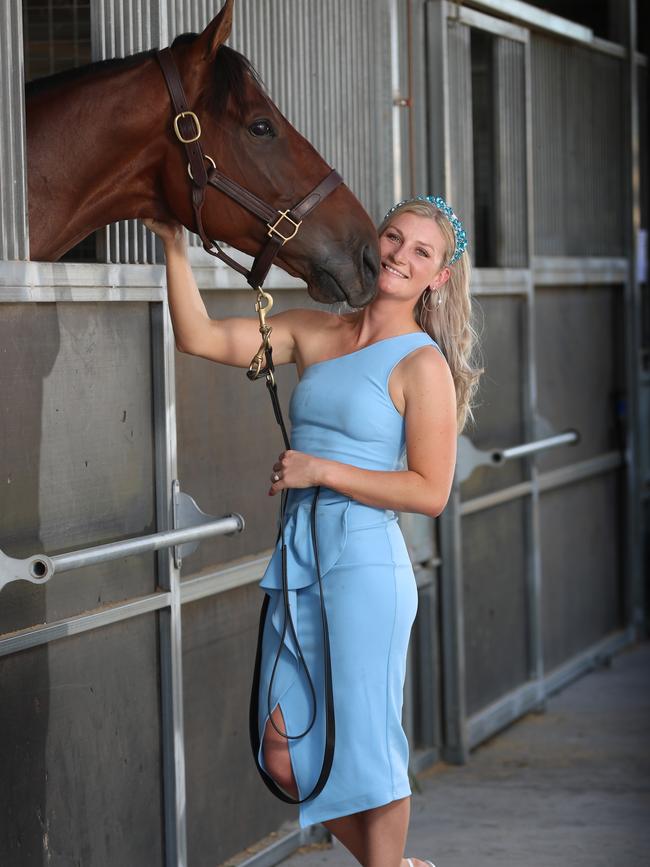 Jockey Jamie Kah in a promotional photo shoot. Plans for future deals have been under a cloud because of a Covid-19 rule breach. Picture: Alex Coppel