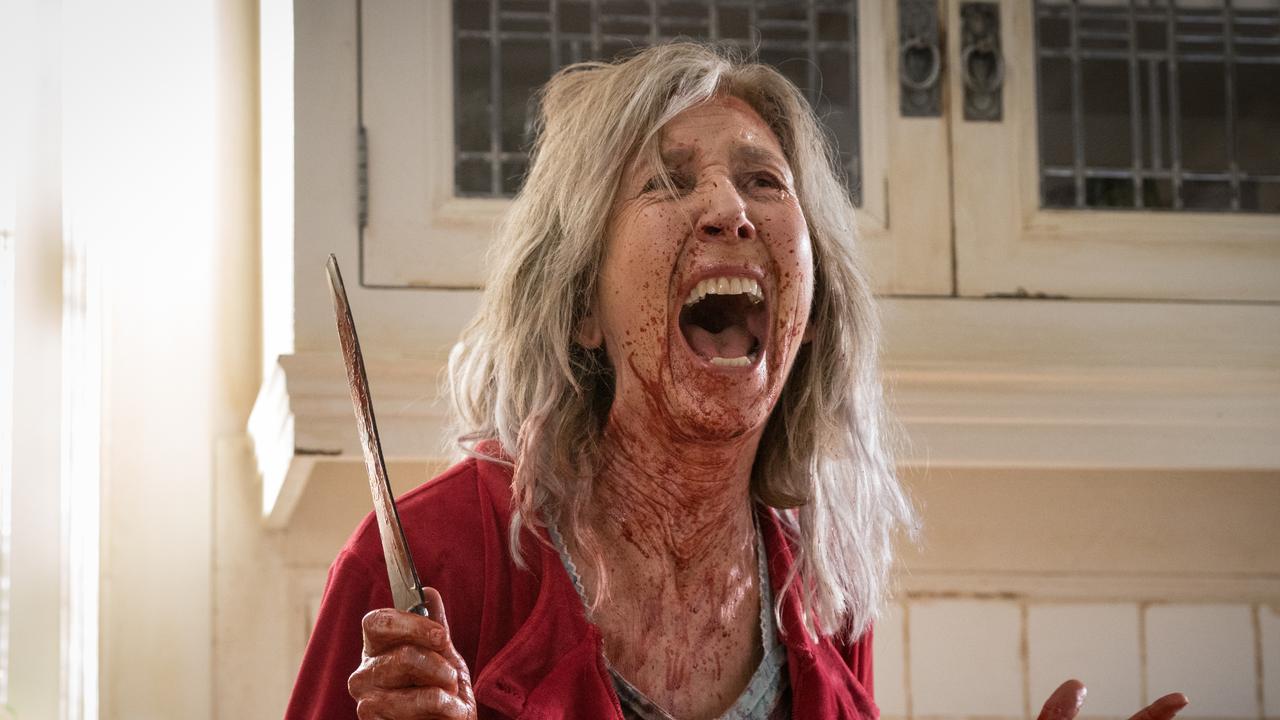 Lin Shaye in a scene from The Grudge.