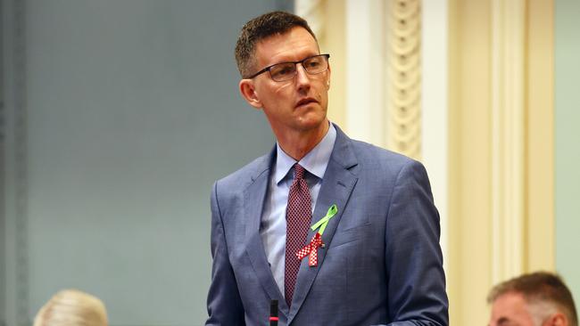 Transport Minister Mark Bailey – furious with Sam O’Connor. Picture: NCA NewsWire/Tertius Pickard.