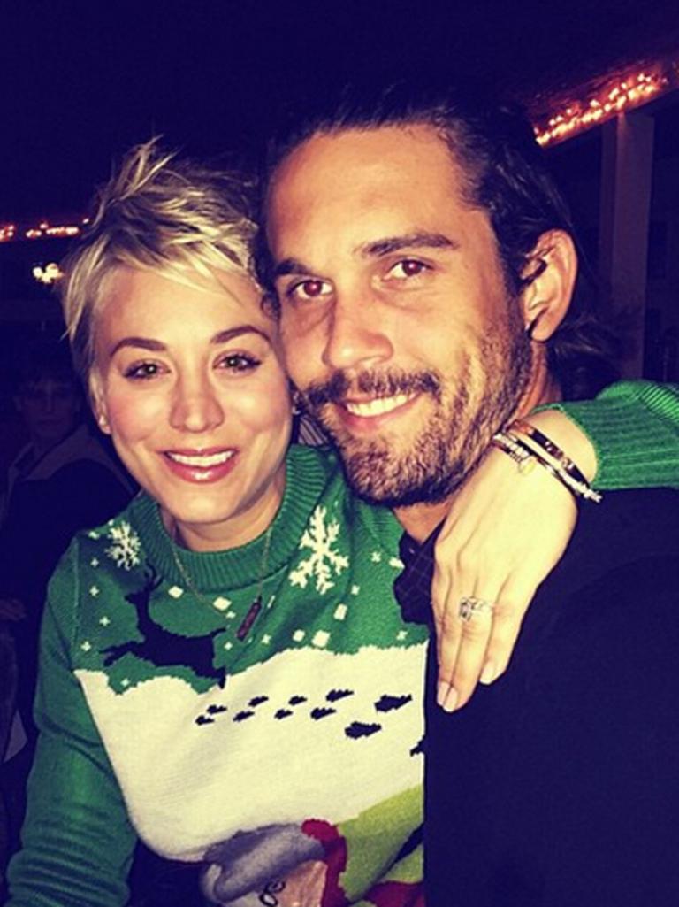 Kaley Cuoco pictured with Ryan Sweeting.