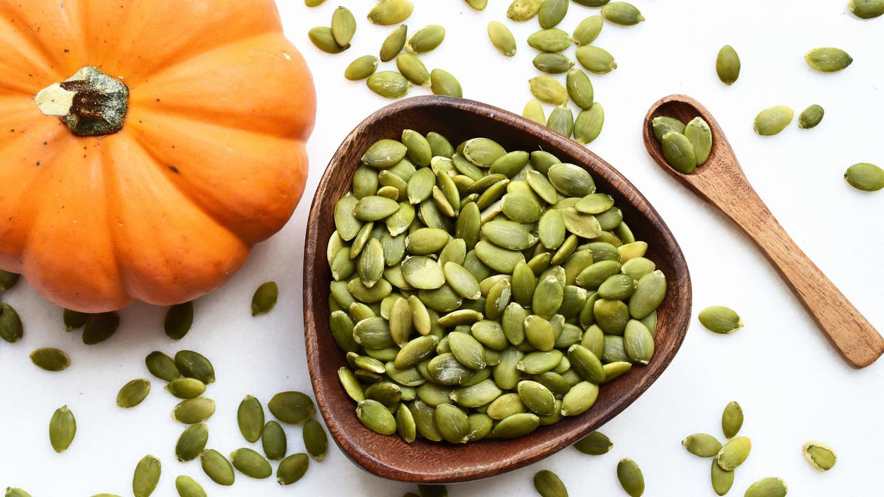 Eating pumpkin seeds could make you happy.