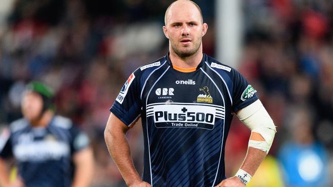 Lachlan McCaffrey is the running to captain the Brumbies after returning from Japan. Picture: Getty Images