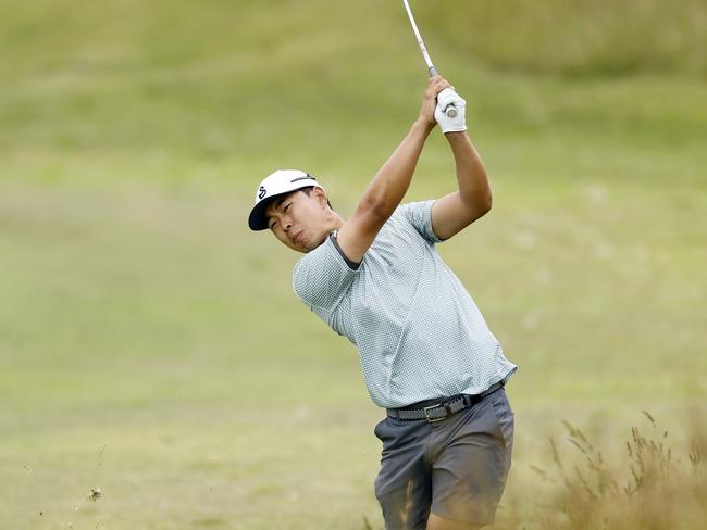 Tournament leader Jason Hong. Picture: Supplied Golf Australia