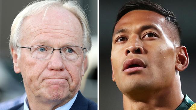 'Our position remains the same' … NRL chairman Peter Beattie and rugby outcast Israel Folau.