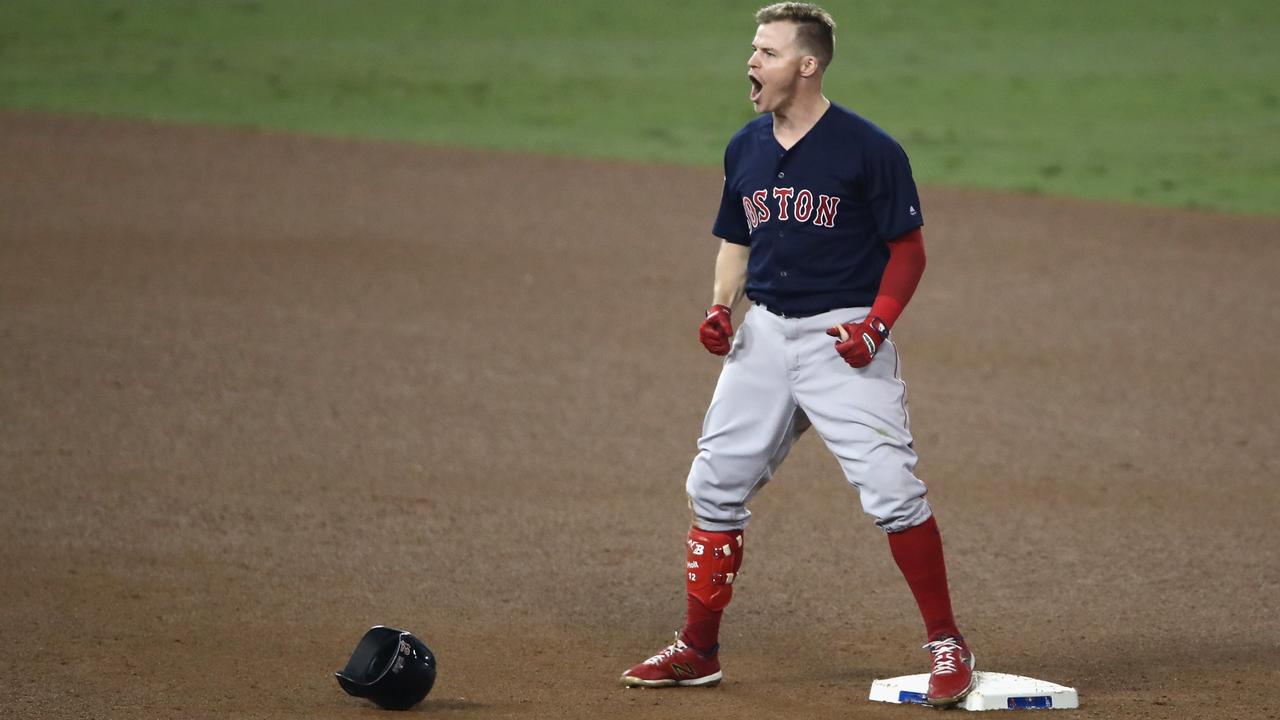 The Boston Red Sox are one win away from a World Series title. Photo: Ezra Shaw/Getty Images/AFP