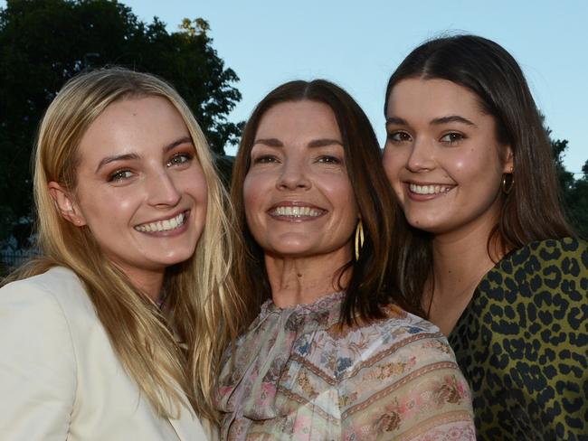 Alice, Kate and Stella Liddy at Lyrical Landscapes Garden Party at HOTA, Bundall.Pic: Regina King (copyright restrictions apply 07 55322193). "FEES APPLY, ONE TIME USE, NO ON-SELL OR ON-PASS". Pic for Peter and Regina Column GC Bulletin ONE TIME USE ONLY. Please call for permission to use.