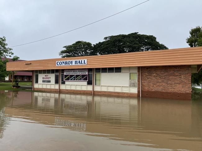 Flooding in Ingham on Tuesday morning.