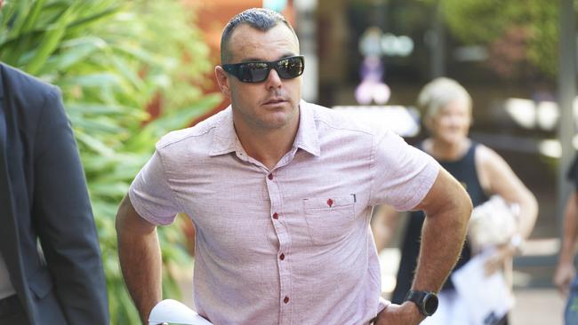 Sole survivor Ruben McDornan arrives at the Gladstone Courthouse. The coronal inquest is looking into the fatal sinkings of FV Dianne and prawn trawler FV Cassandra. (AAP Image Aaron Bunch) 