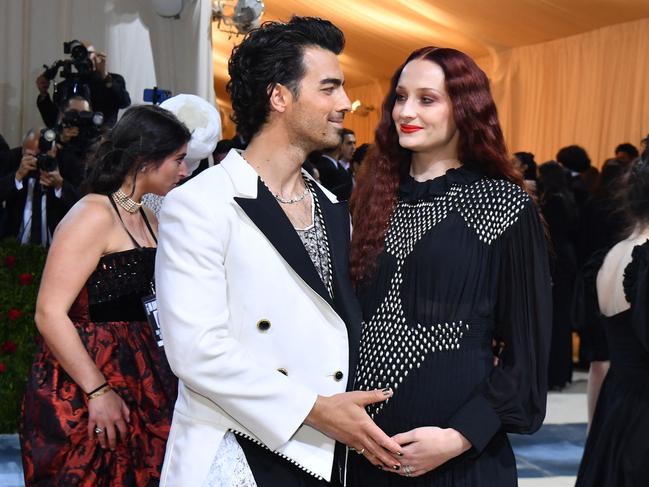 Joe Jonas and Sophie Turner in better days. Picture: AFP