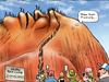 Mark Knight cartoon on final day of being able to climb Uluru