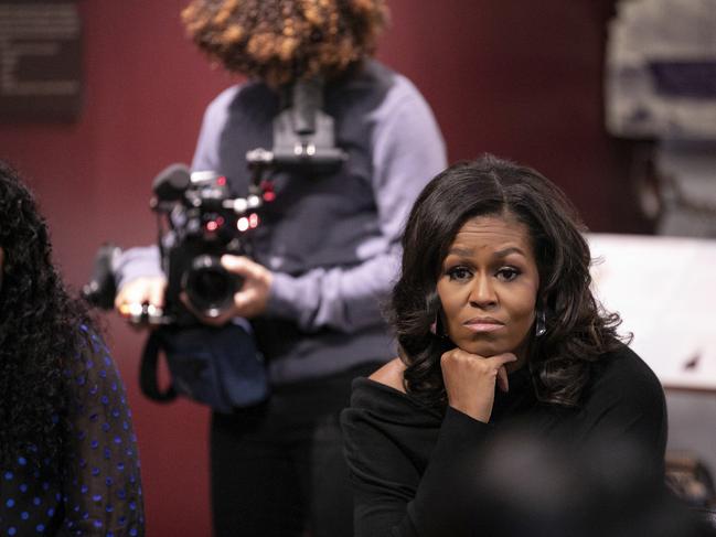 Michelle Obama in Becoming. Picture: AP