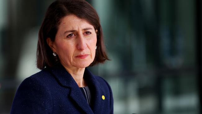 NSW Premier Gladys Berejiklian has had a panicked response to the Delta strain. Picture: Nikki Short