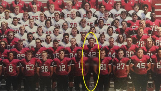 The picture that got Hunter Osborn in hot water.